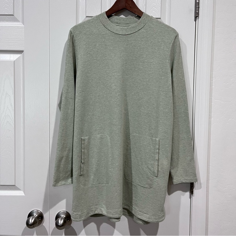 J. Jill Pure Mock Neck Tunic Sage Green Women’s Size L